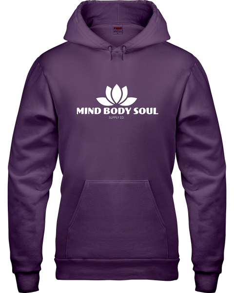 Mind Body Soul Supply Co. Hoodie Purple - Prints by Crusader