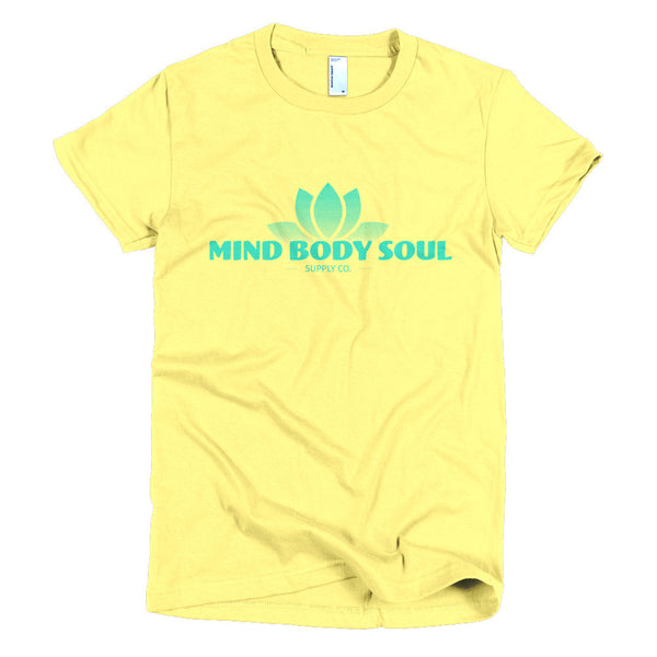 Women's Mind Body Soul Green Logo t-shirt - Prints by Crusader