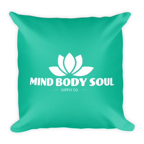 Mind Body Soul Supply Co. Green Pillow - Prints by Crusader